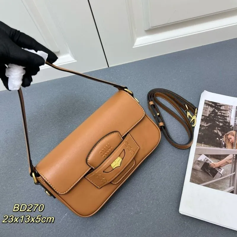MIU MIU Brown Top Handle Crossbody Bag BD270