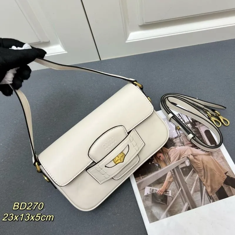MIU MIU Cream Top Handle Shoulder Bag BD270