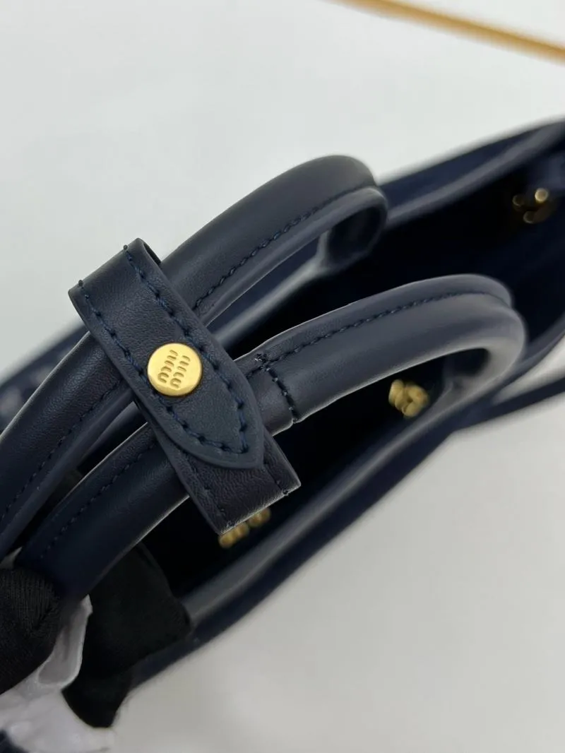 Alternative view of MIU MIU Navy Corduroy Top Handle Crossbody Bag 1070