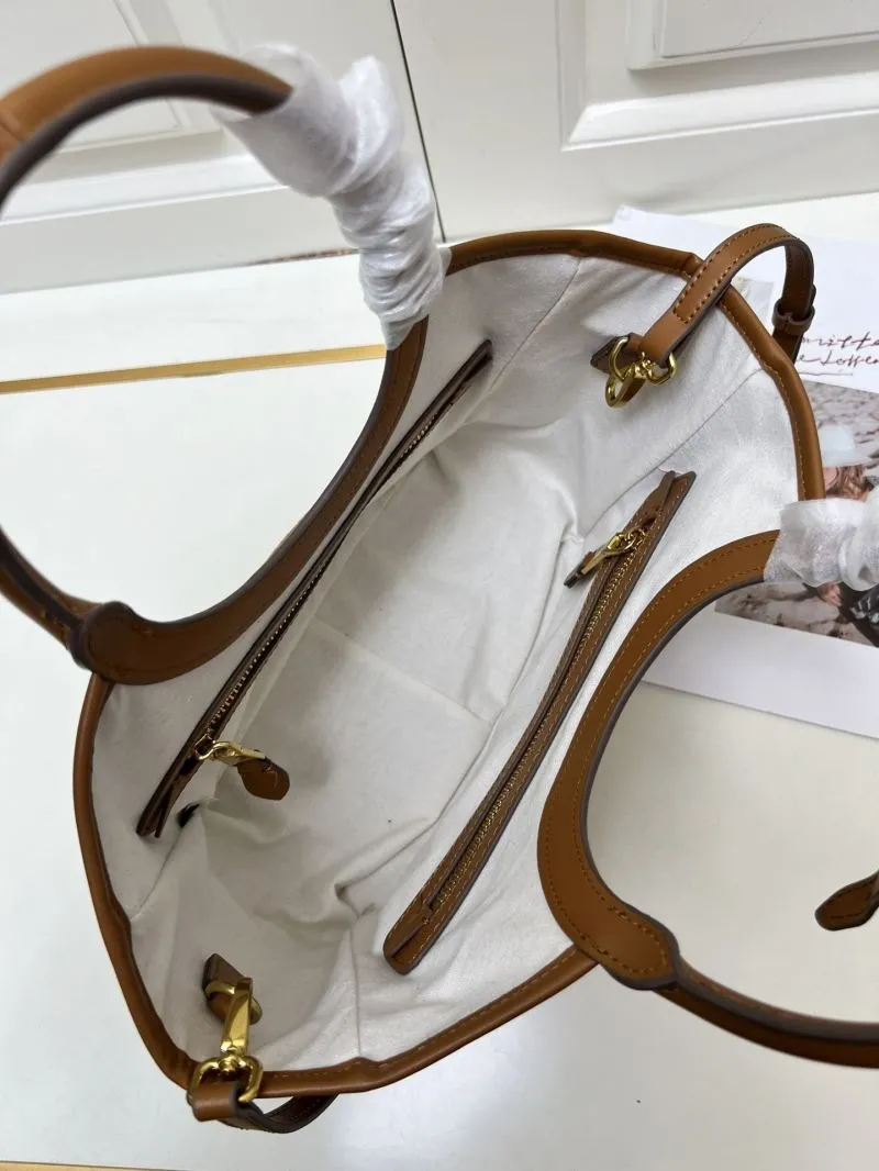 MIU MIU Brown Corduroy Top Handle Crossbody Bag - Image 8