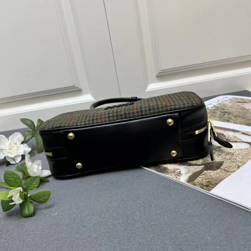 Alternative view of MIU MIU Plaid Top Handle Bag 3060