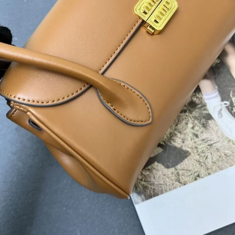 MIU MIU Brown Top Handle Bag 5BD265 - Image 5