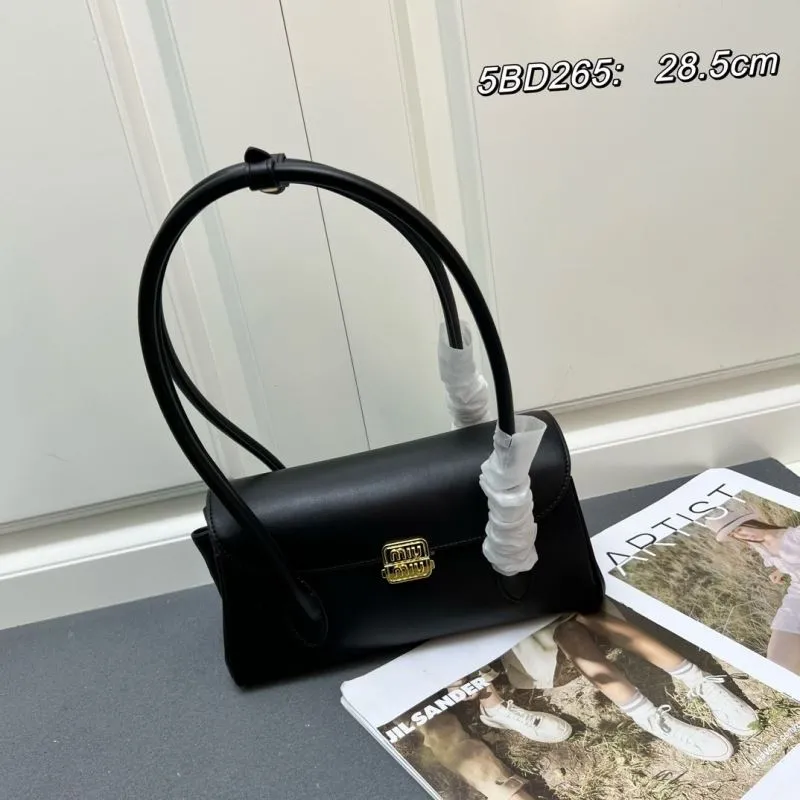 MIU MIU Black Top Handle Bag 5BD265