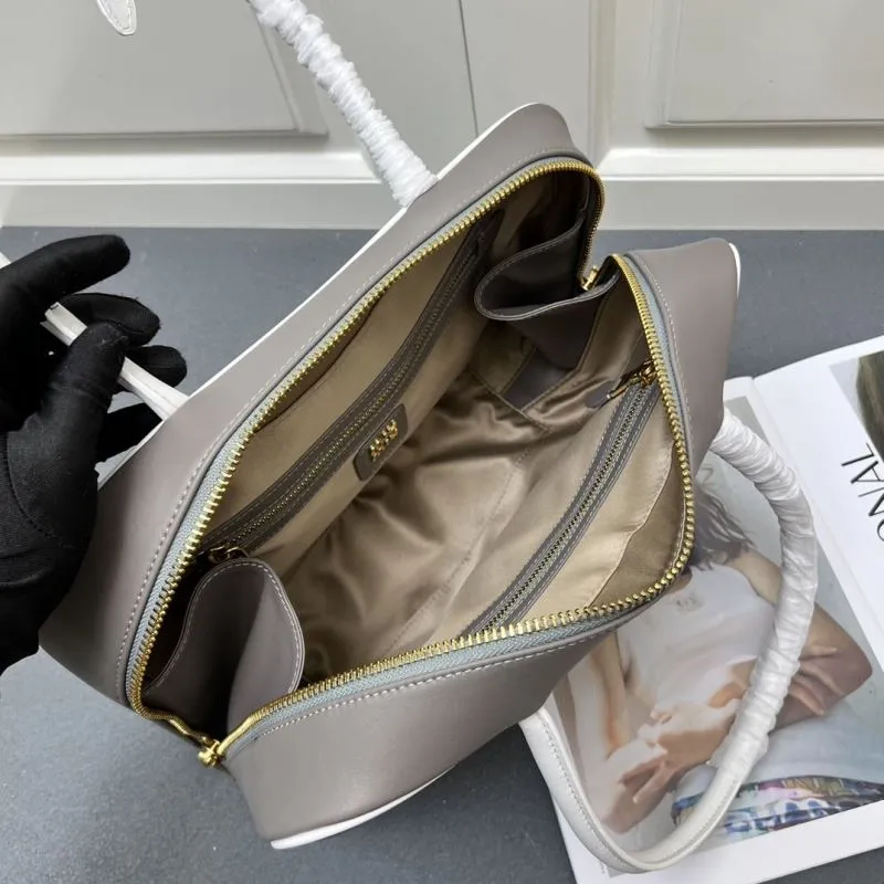 MIU MIU Y117 Gray Top Handle Bag - Image 9