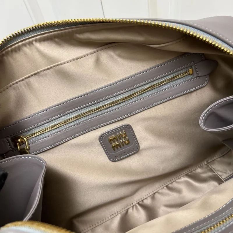 MIU MIU Y117 Gray Top Handle Bag - Image 10