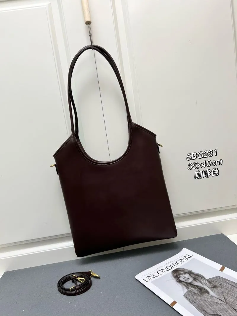 Alternative view of MIU MIU 5BG231 Coffee Brown Top Handle Bag