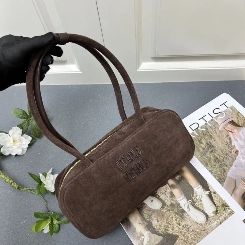 MIU MIU Dark Brown Top Handle Bag 3060 - Image 4