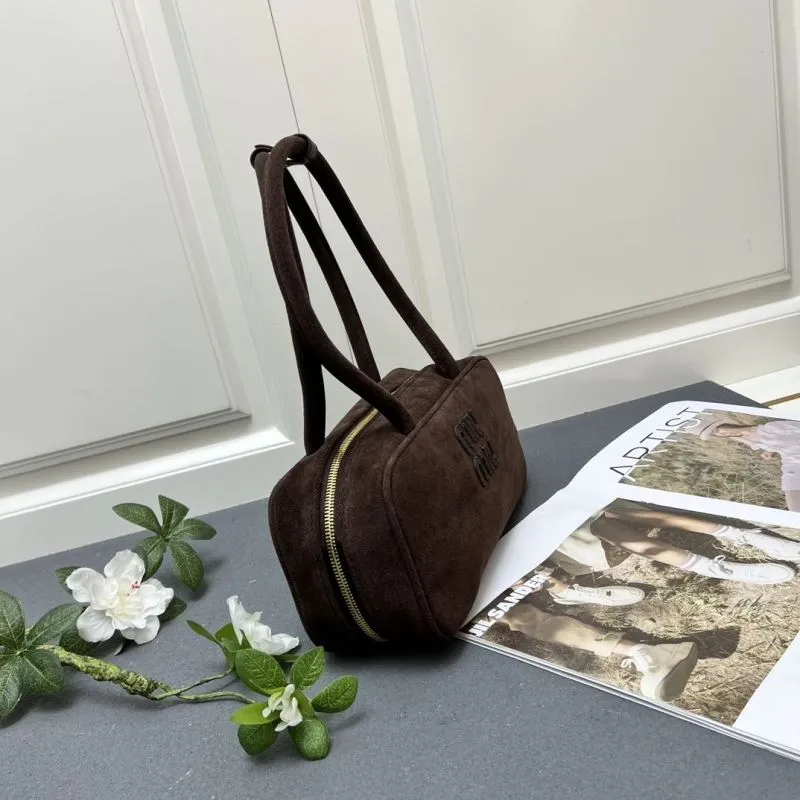 MIU MIU Dark Brown Top Handle Bag 3060 - Image 5