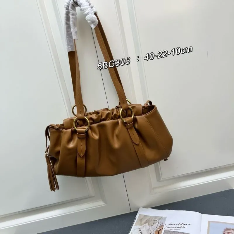 Miu Miu Brown Leather Top Handle Bag 5BG306 - Image 8