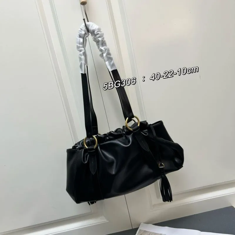 MIU MIU Black Leather Shoulder Bag 5BG306 - Image 6