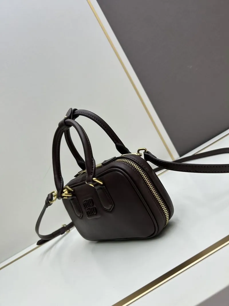 Alternative view of MIU MIU Brown Top Handle Crossbody Bag C7036