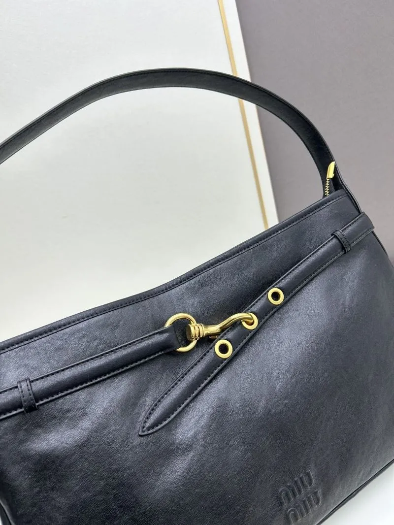 MIU MIU Black Top Handle Shoulder Bag 1106 - Image 3