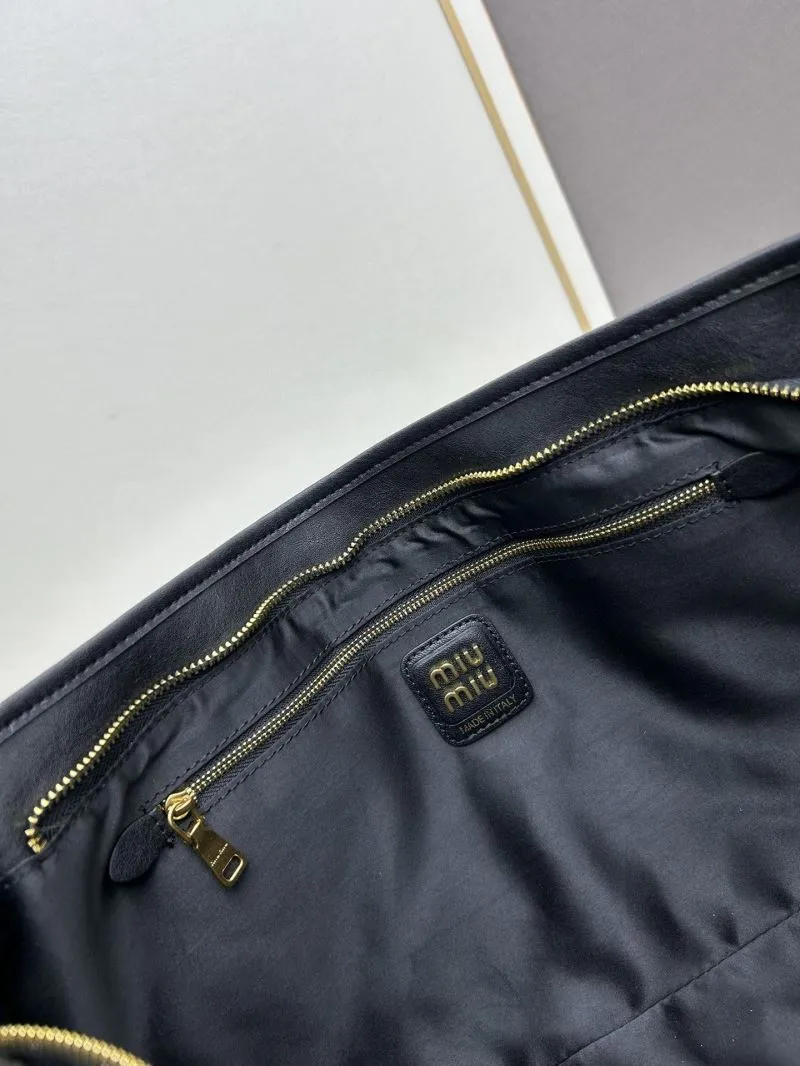 MIU MIU Black Top Handle Shoulder Bag 1106 - Image 6