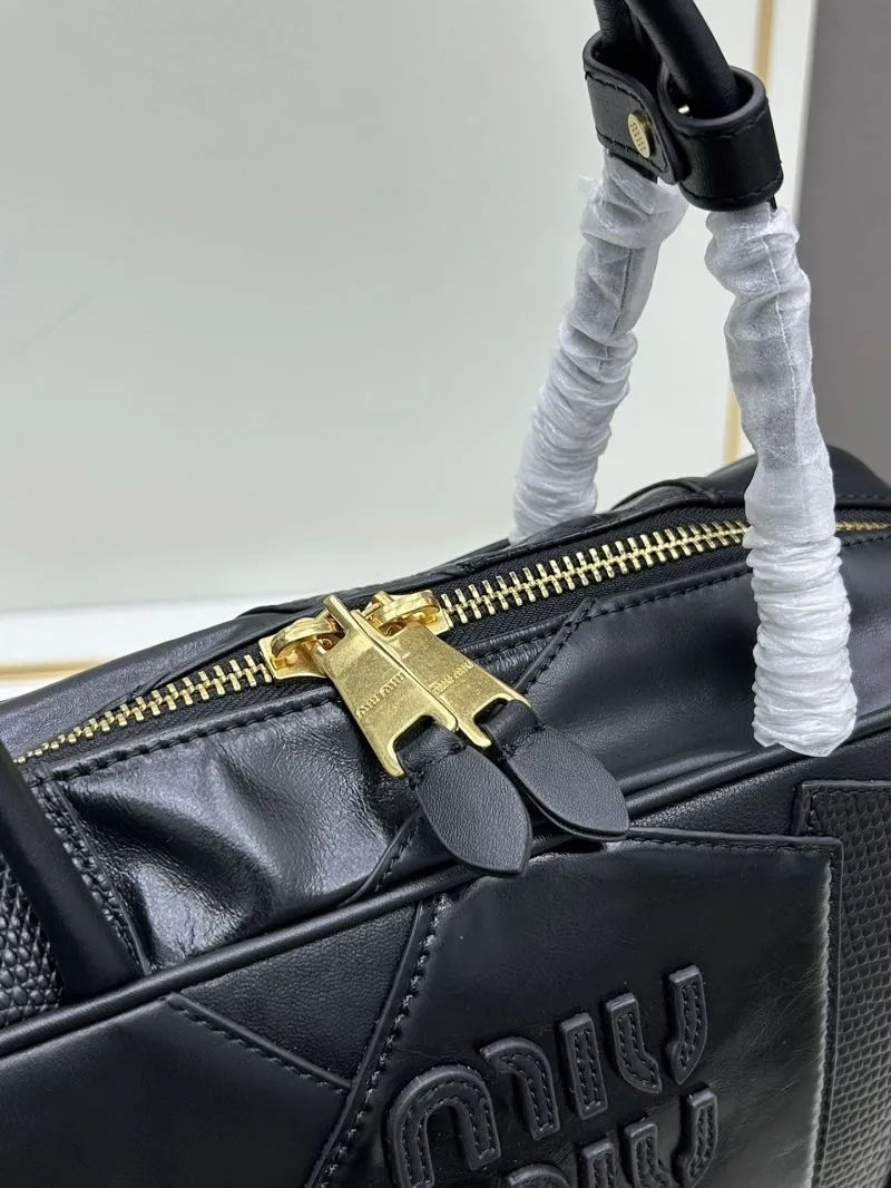 MIU MIU Black Top Handle Bag 1108 - Image 4