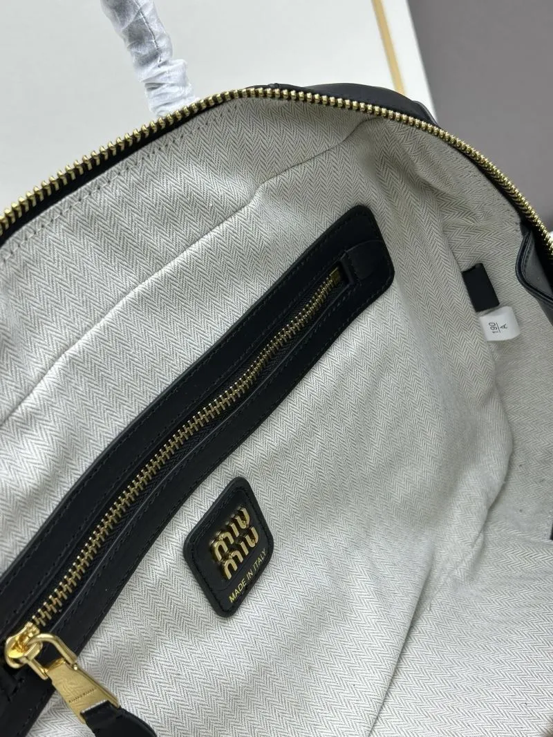 MIU MIU Black Top Handle Bag 1108 - Image 6
