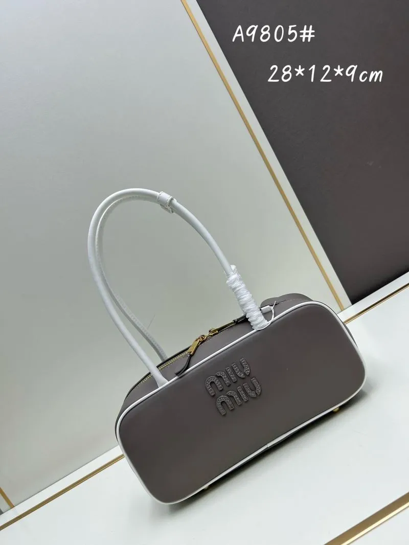 MIU MIU A9805 Gray Top Handle Bag