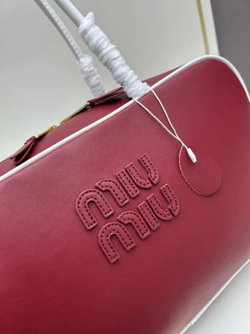 Miu Miu Red Top Handle Bag A9806 - Image 4