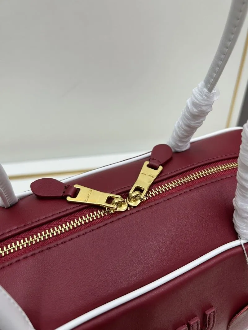 Miu Miu Red Top Handle Bag A9806 - Image 6
