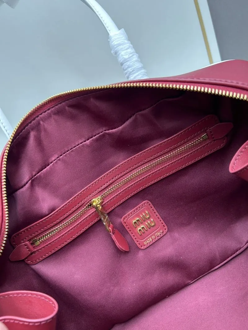 Miu Miu Red Top Handle Bag A9806 - Image 8