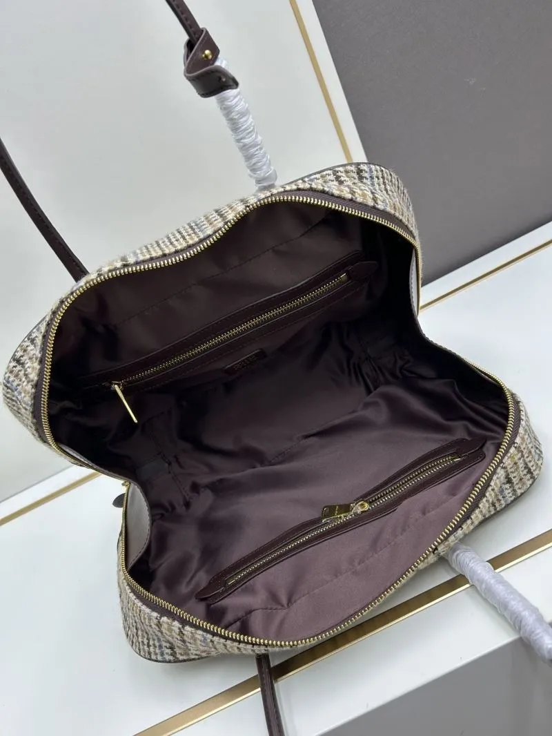 MIU MIU Plaid Top Handle Bag 09806 - Image 7