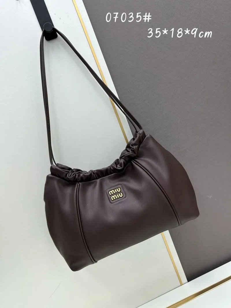 MIU MIU Brown Top Handle Shoulder Bag 07035