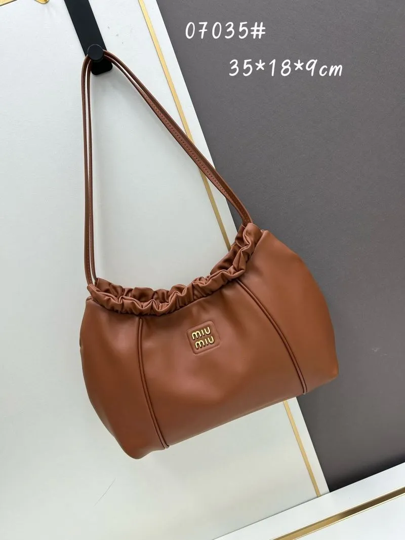Miu Miu Brown Top Handle Shoulder Bag 07035