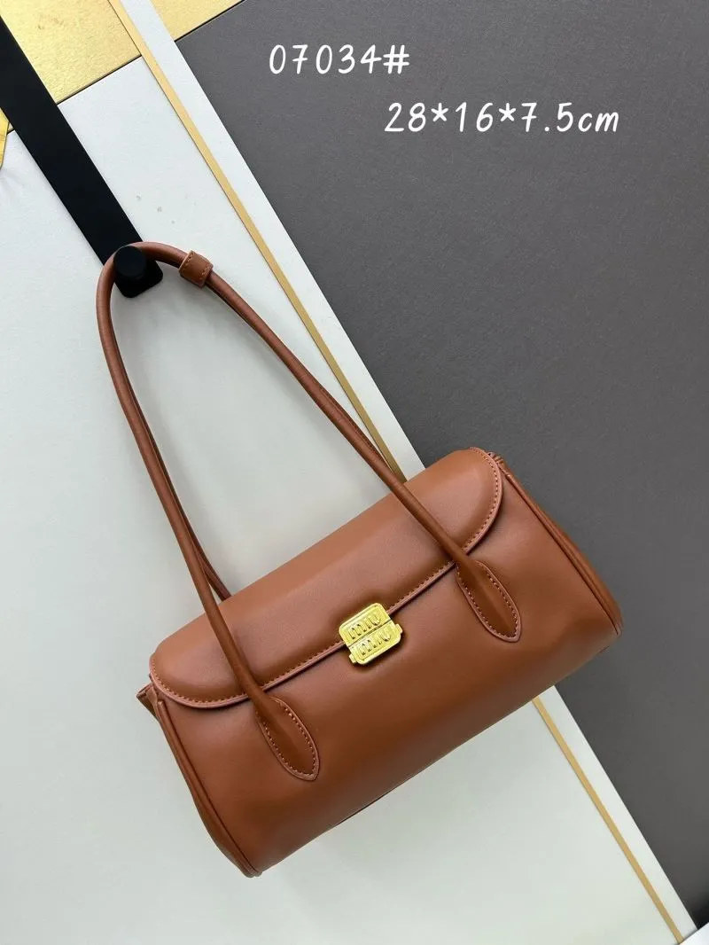 MIU MIU Brown Leather Shoulder Bag 07034