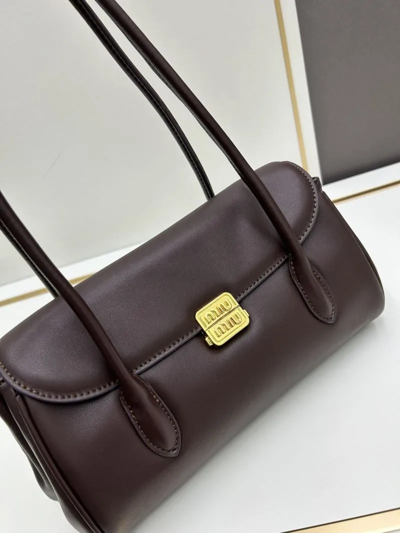 MIU MIU Brown Top Handle Shoulder Bag 07034 - Image 4