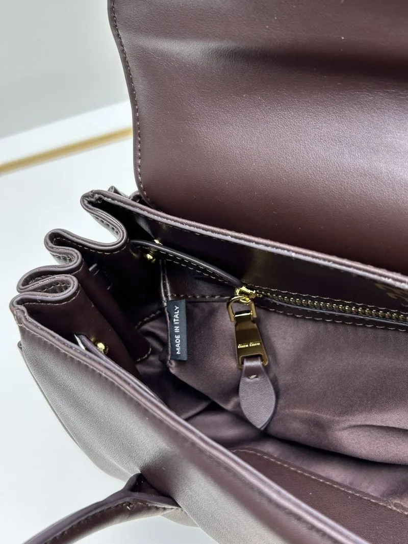 MIU MIU Brown Top Handle Shoulder Bag 07034 - Image 6