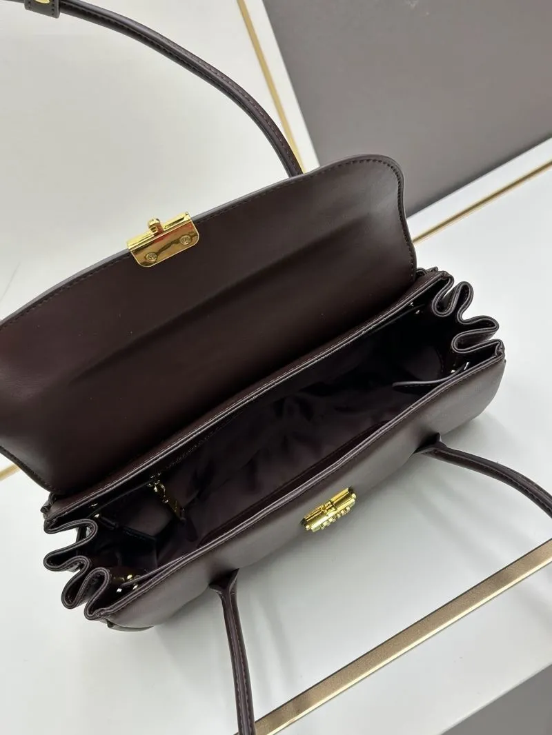MIU MIU Brown Top Handle Shoulder Bag 07034 - Image 7