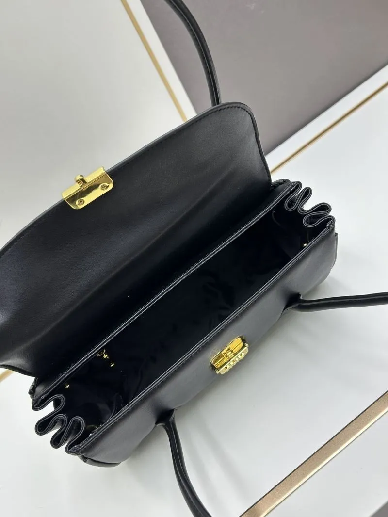 MIU MIU Black Top Handle Bag 1127 - Image 5