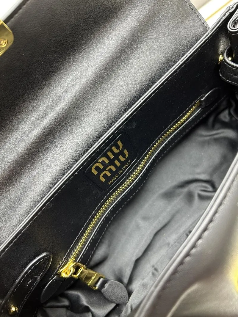 MIU MIU Black Top Handle Bag 1127 - Image 6