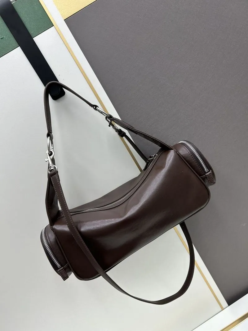 Alternative view of MIU MIU Brown Leather Top Handle Shoulder Bag