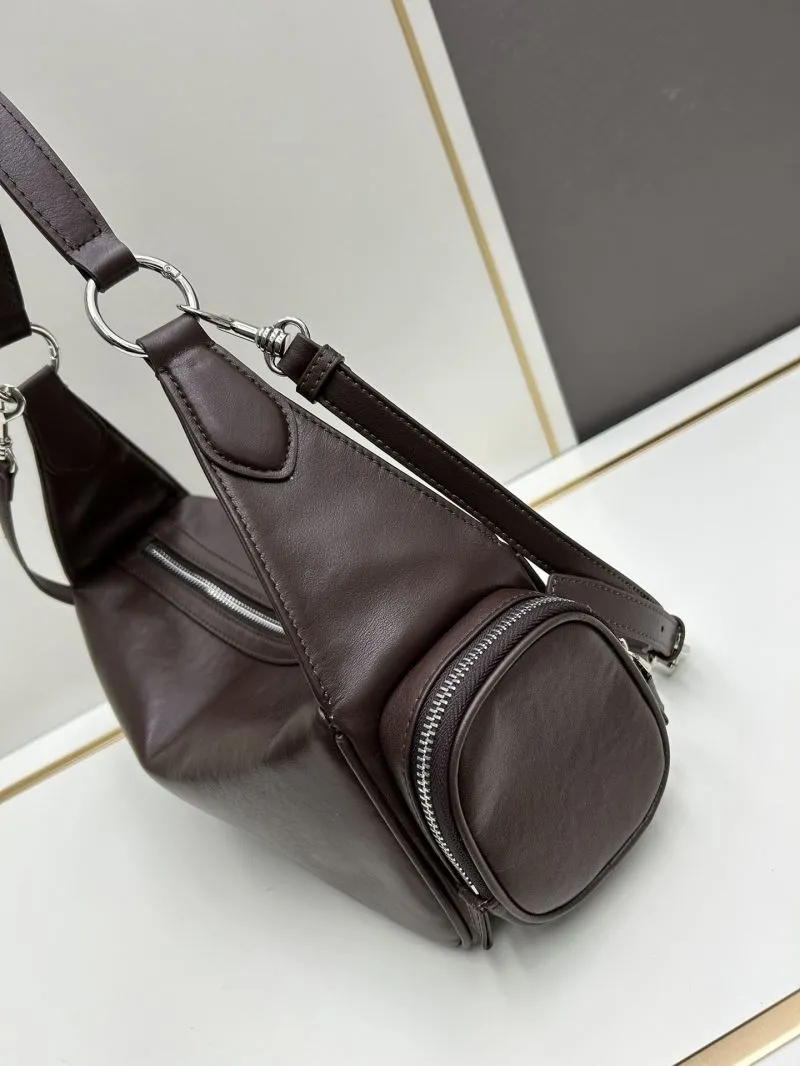 MIU MIU Brown Leather Top Handle Shoulder Bag - Image 3