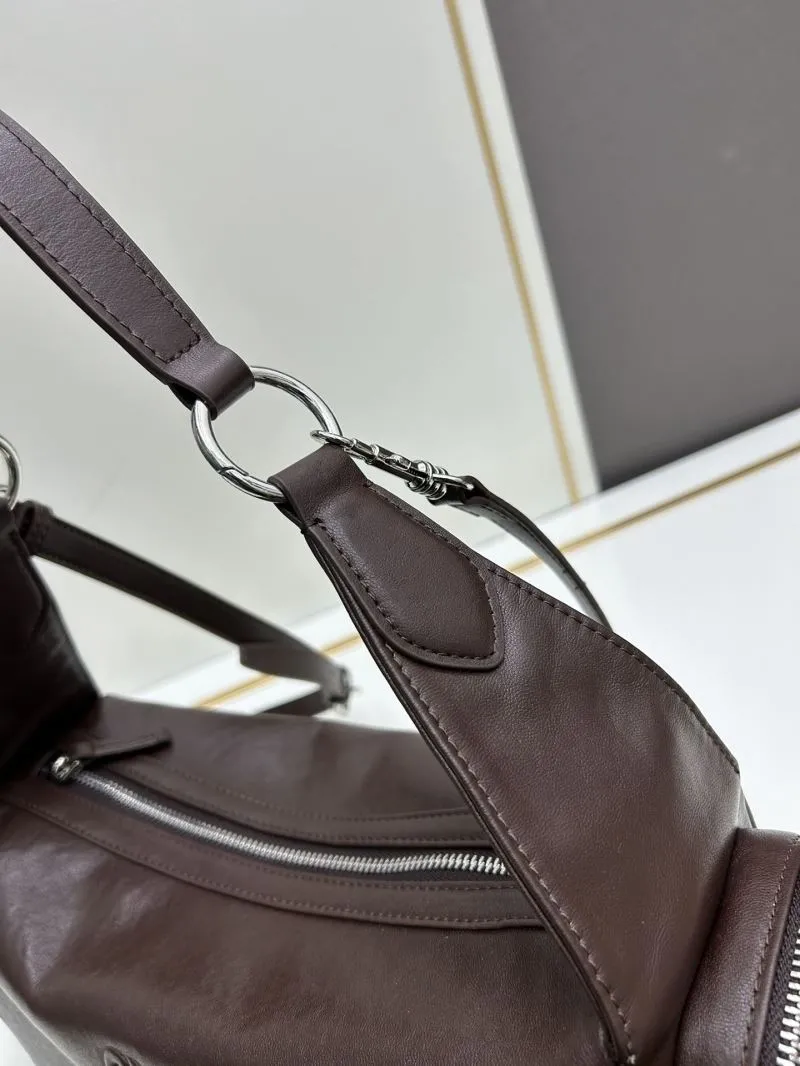 MIU MIU Brown Leather Top Handle Shoulder Bag - Image 5