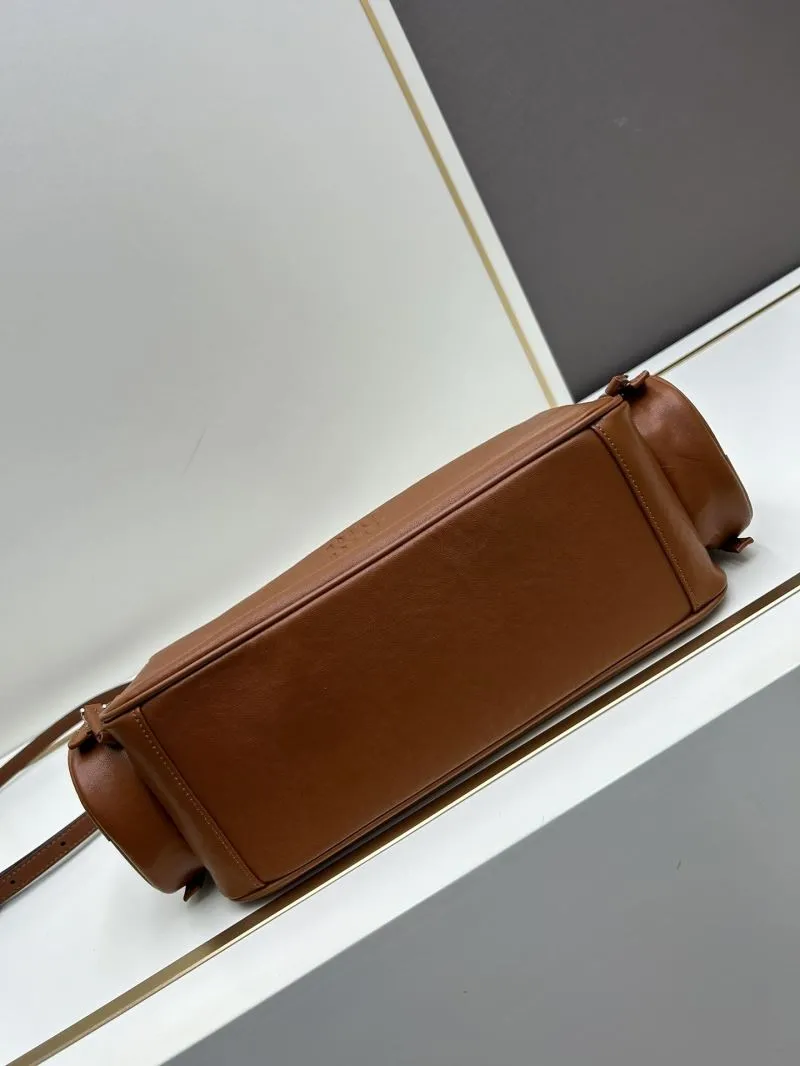 MIU MIU Brown Leather Top Handle Bag 07005 - Image 5