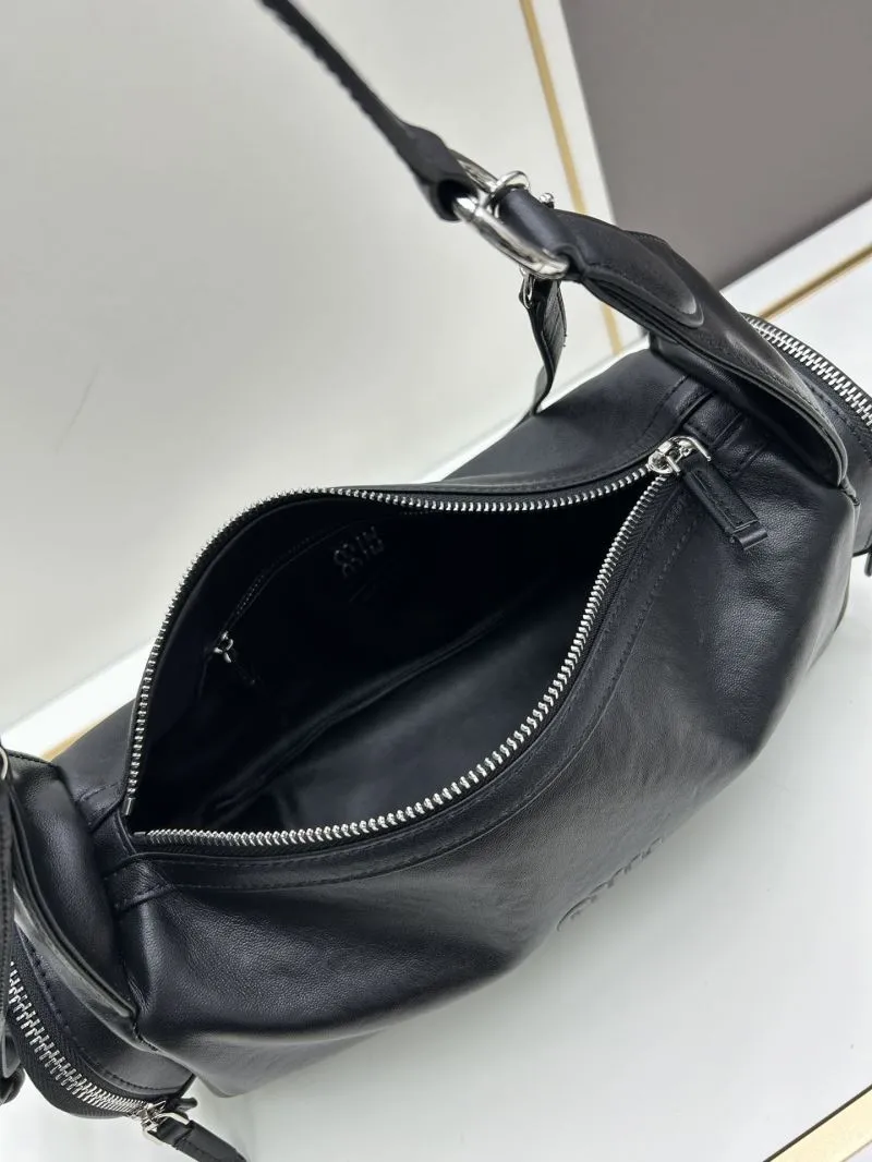 MIU MIU Black Top Handle Shoulder Bag 07005 - Image 6
