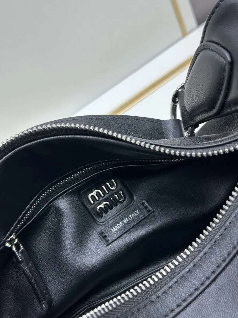MIU MIU Black Top Handle Shoulder Bag 07005 - Image 7