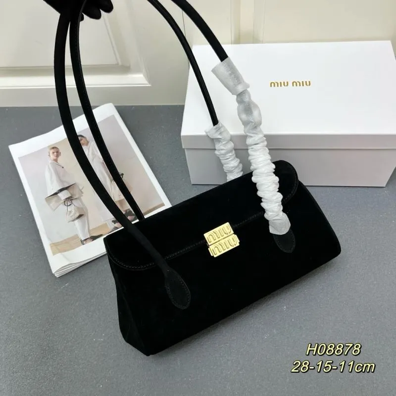 Miu Miu Suede Top Handle Bag H08878