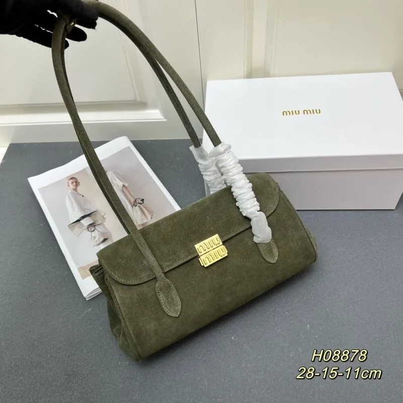 Alternative view of Miu Miu Suede Top Handle Bag H08878