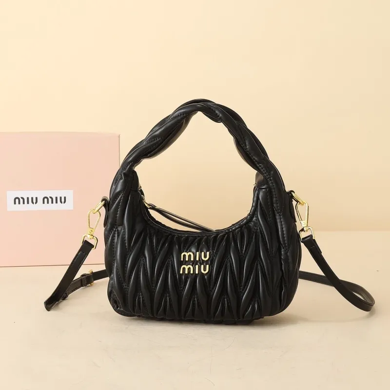 Miu Miu Black Top Handle Crossbody Bag 1134