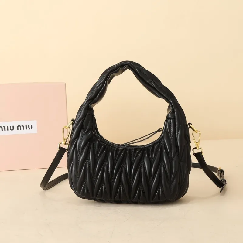 Miu Miu Black Top Handle Crossbody Bag 1134 - Image 4