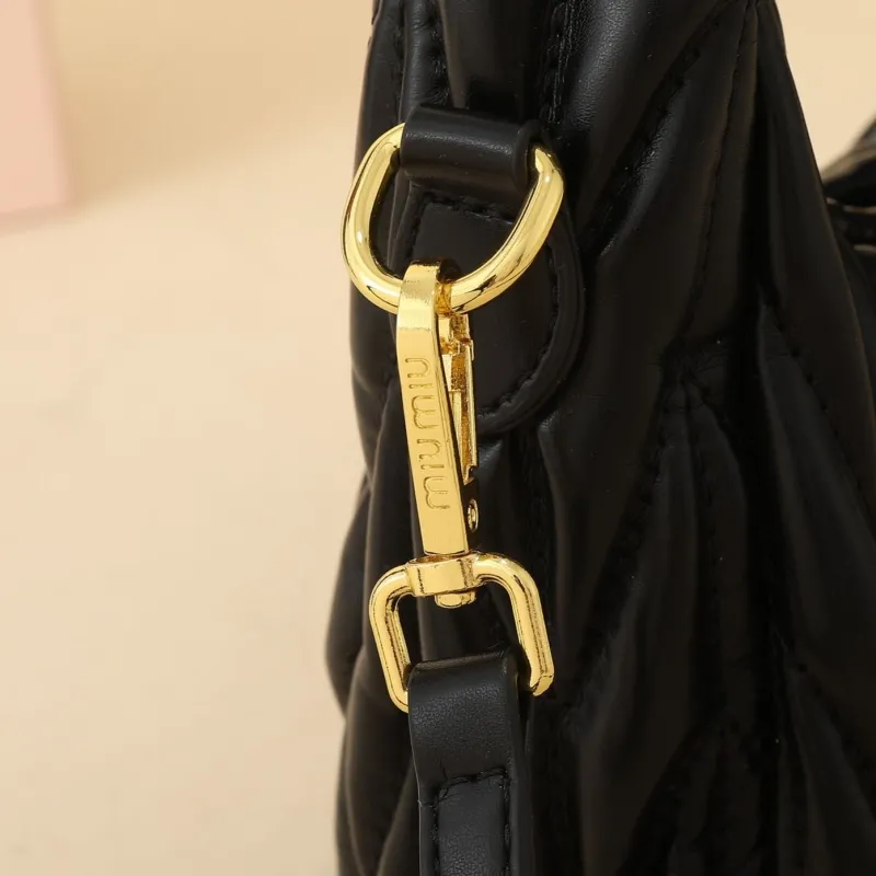 Miu Miu Black Top Handle Crossbody Bag 1134 - Image 5