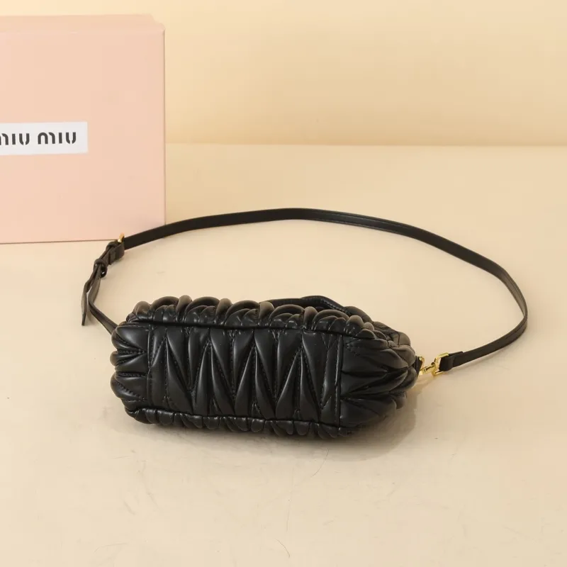 Miu Miu Black Top Handle Crossbody Bag 1134 - Image 6