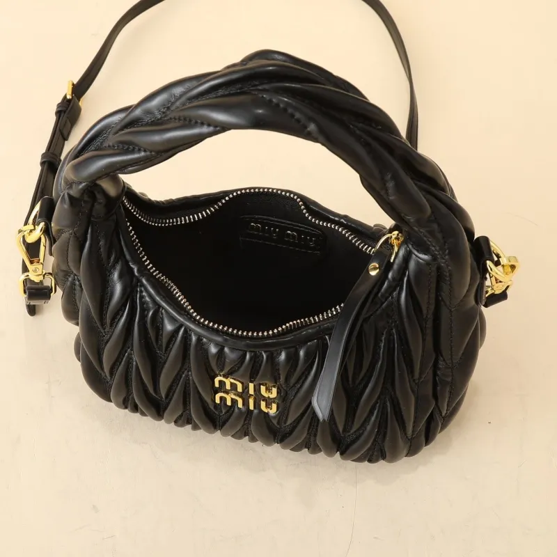 Miu Miu Black Top Handle Crossbody Bag 1134 - Image 8