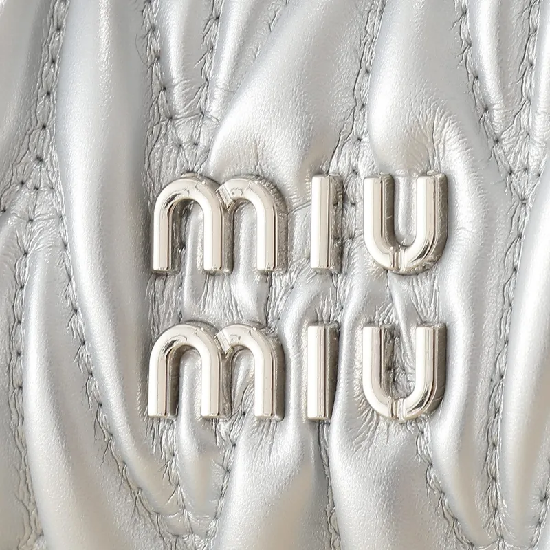 Alternative view of MIU MIU Silver Top Handle Crossbody Bag 1136