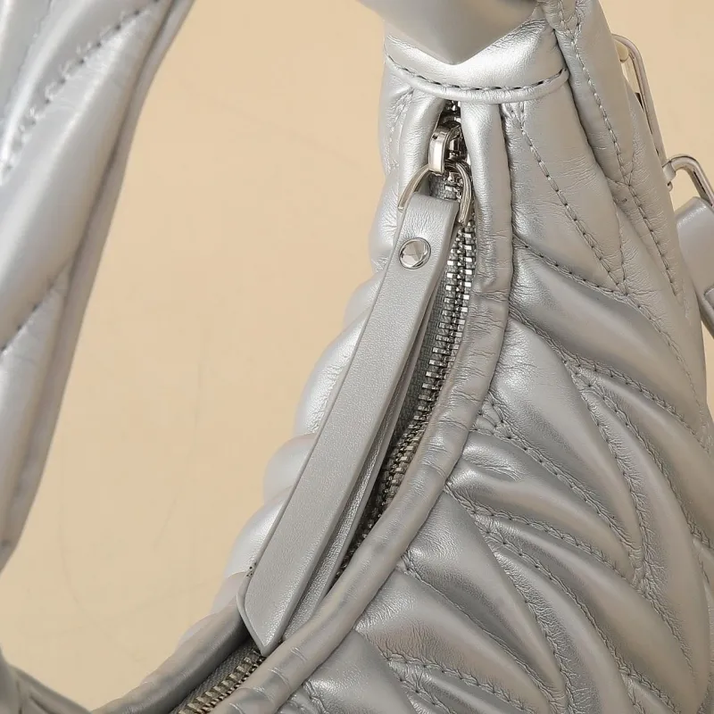 MIU MIU Silver Top Handle Crossbody Bag 1136 - Image 6