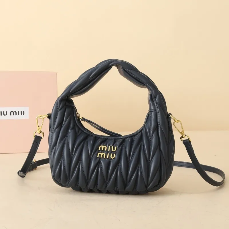 Miu Miu Dark Navy Top Handle Crossbody Bag 1137