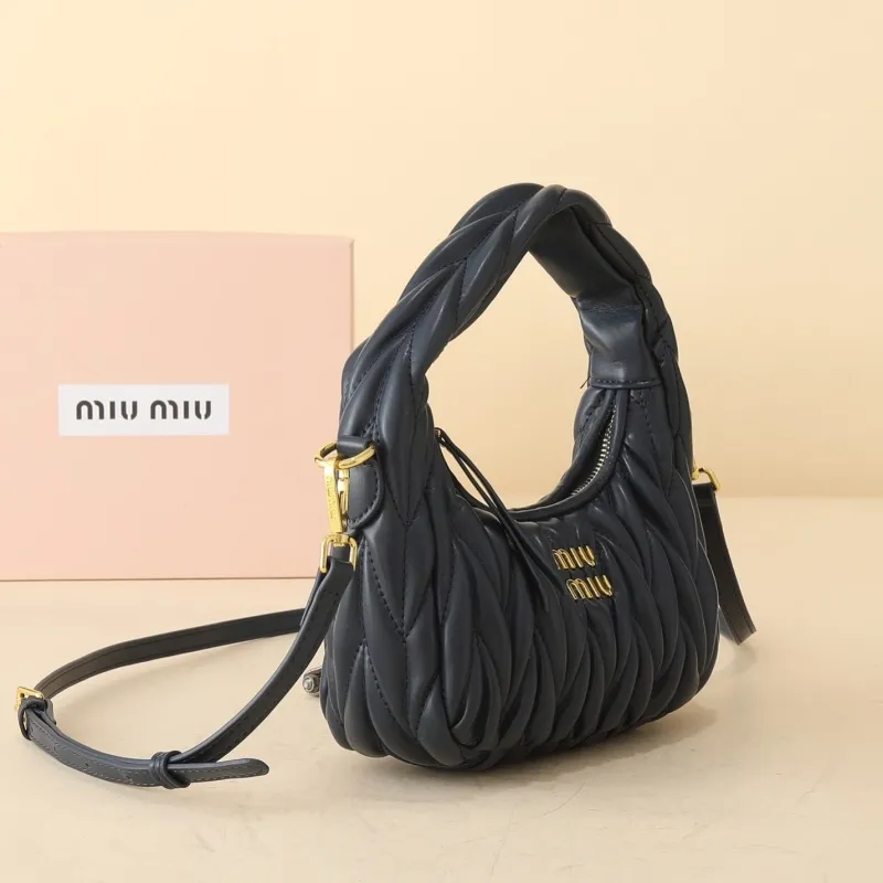 Miu Miu Dark Navy Top Handle Crossbody Bag 1137 - Image 3