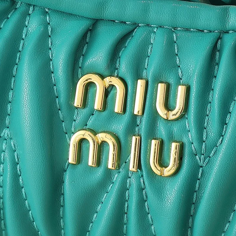 Alternative view of Miu Miu Teal Top Handle Crossbody Bag 1138